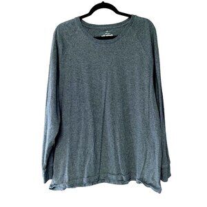 Hawker Rye Men's Dark Gray Long Sleeve Round Neck Essential Tee